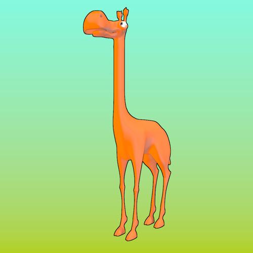 Girafe-lowpoly preview image